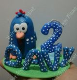 topo de bolo Galinha Pintadinha